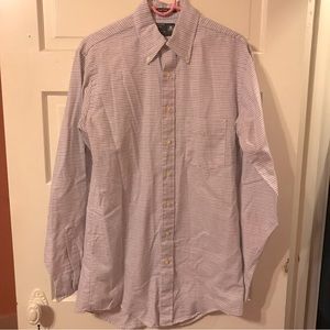 JC Penny Men’s Shop Oxford Plus plaid long sleeve button down shirt vintage